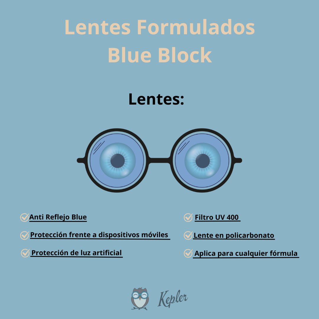Lentes Formulados Anti Reflejo Blue Block